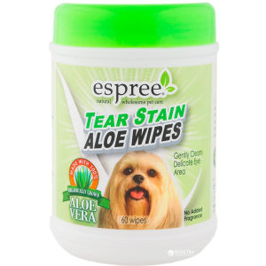 Серветки Espree Aloe Tear Stain Wipes для собак 60 шт (e01278)