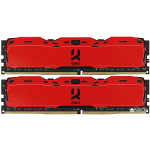 Оперативна пам'ять Goodram DDR4-3000 16384MB PC4-24000 (Kit of 2x8192) IRDM X Red (IR-XR3000D464L16S/16GDC)