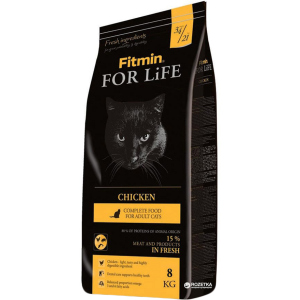 Сухой корм для кошек Fitmin Cat For Life Chicken - 8 кг (8595237014842) лучшая модель в Кривом Роге