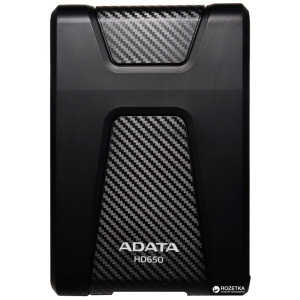 Жорсткий диск ADATA DashDrive Durable HD650 1TB AHD650-1TU31-CBK 2.5 USB 3.1 External Black