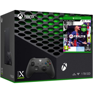 Microsoft Xbox Series X 1Tb + FIFA 21 (російська версія) + дод. Wireless Controller with Bluetooth (Carbon Black) ТОП в Кривому Розі