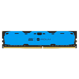 Оперативна пам'ять Goodram DDR4-2400 16384MB PC4-19200 Iridium Blue (IR-B2400D464L17/16G) рейтинг