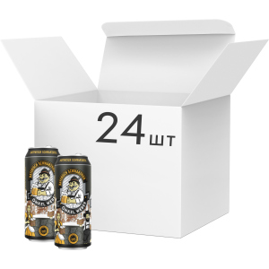 Упаковка пива Onkel Weber Bayerisch Schwarzbier темне фільтроване 4.9% 0.5 х 24 шт (4016762007030) в Кривому Розі