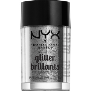 Глиттер NYX Professional Makeup Face & Body Glitter 10 Silver 2.5 г (800897846824) лучшая модель в Кривом Роге