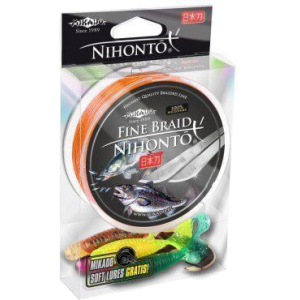 Шнур Mikado Nihonto Fine Braid 150 м 0.45 мм 37.40 кг Orange (Z19O-045) краща модель в Кривому Розі