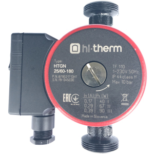 Циркуляційний насос Hi-Therm HTGN 25/60-180 + гайки (HTGN 25/60-180/1)