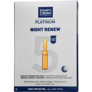 Нічні ампули MartiDerm Platinum Night Renew Ampollas 5 шт х 2 мл (8437019178024) в Кривому Розі