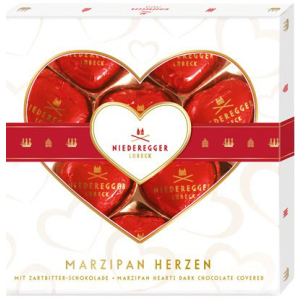 Марципанові цукерки Niederegger Marzipan Hearts 125 г (4000161090106)