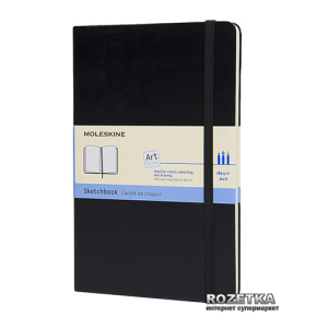 Записная книга Moleskine Art 13 х 21 см 104 страницы нелинованных Чёрная (9788883701153)