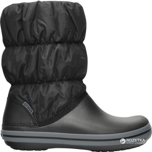 Дутики Crocs Jibbitz Winter Puff Boot 14614-070-W7 37-38 23.8 см Черные (883503941137) лучшая модель в Кривом Роге