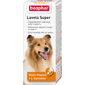 Жидкие витамины Beaphar Laveta Super for dogs для шерсти собак 50 мл (12554) (8711231125548) в Кривом Роге