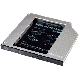 Адаптер подключения Grand-X HDD 2.5'' в отсек привода ноутбука SATA/mSATA (HDC-25) в Кривом Роге