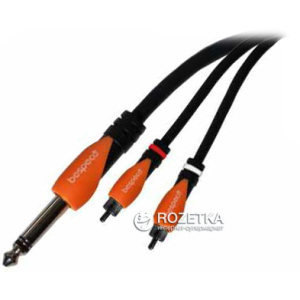 Инсертный кабель Bespeco SLYSRM180 1.8 м Black/Orange (23-14-4-19) ТОП в Кривом Роге