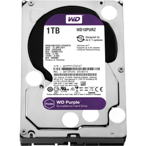 Жорсткий диск Western Digital Purple 1TB 64MB 5400rpm WD10PURZ 3.5 SATA III краща модель в Кривому Розі