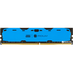 хороша модель Оперативна пам'ять Goodram DDR4-2400 8192MB PC4-19200 IRDM Blue (IR-B2400D464L15S/8G)