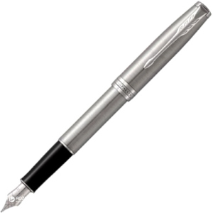 Ручка перова Parker Sonnet 17 Stainless Steel CT FP F Синя Сірий корпус (84 211) краща модель в Кривому Розі