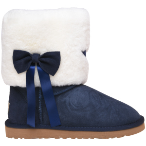 Угги UGG Classic Short Fur Bow 117014 39 Navy