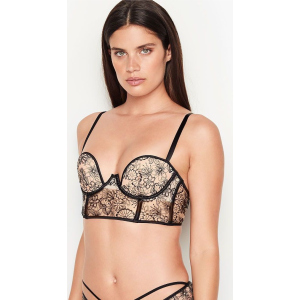 Бюстье Victoria's Secret 721458707 36D Бежевий/Чорний (1159750812) ТОП в Кривому Розі