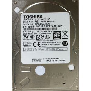 Накопичувач HDD 2.5 " SATA 200GB Toshiba 8MB 4200rpm (MQ01AAD020C)