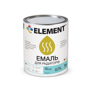 Акриловая эмаль для радиаторов "ELEMENT" 0.75 л ТОП в Кривом Роге