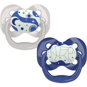 Пустышка Dr. Brown's Advantage ночная с подсветкой 0-6 месяцев Голубая 2 шт (PA12004-INTL) ТОП в Кривом Роге