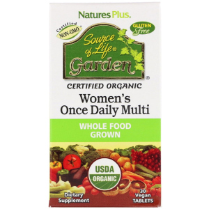 Витамины Nature's Plus Source of Life Garden Naturally Therapeutic Women's Once Daily Multi 30 таблеток (97467307476) лучшая модель в Кривом Роге