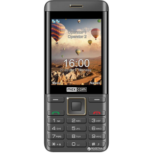 Мобильный телефон Maxcom MM236 Black-Gold лучшая модель в Кривом Роге