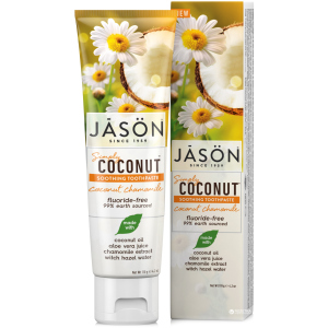 Зубна паста Jason Загоює з олією кокосу Simply Coconut 119 г (078522014966) в Кривому Розі