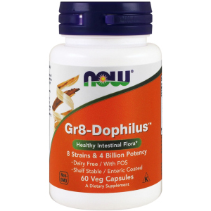 Пробіотики Now Foods Gr8-Dophilus 60 гелевих капсул (733739029126) в Кривому Розі