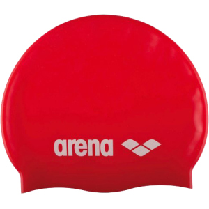 Шапочка для плавання Arena Classic Silicone 91662-044 Red-white (3468335686042) краща модель в Кривому Розі