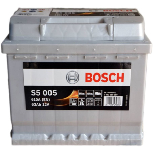 Автомобільний акумулятор Bosch 63Аh Єв (-/+) S5005 (610EN) (0 092 S50 050) в Кривому Розі