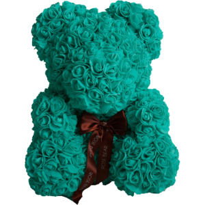 М'яка іграшка UFT Bear Flowers Ведмедик з троянд Turquoise 27 см (BB3) (4820176249104) в Кривому Розі