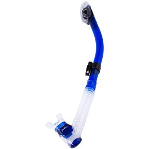 Трубка с прямой гофрой Marlin Dry Lux Синяя (014040) лучшая модель в Кривом Роге
