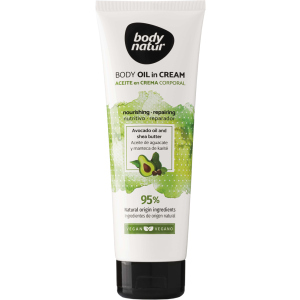 Крем-масло для тела Body Natur Body Oil in Cream Avocado oil and Shea buttter 250 мл (8414719408057) ТОП в Кривом Роге