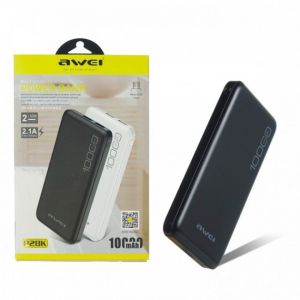 Портативний зарядний пристрій 10000 mAh Power Bank Awei (P28K) чорний ТОП в Кривому Розі