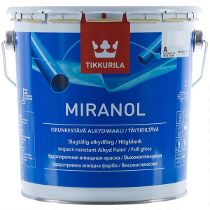 Тиксотропна емаль Tikkurila Міранол Miranol 2.7л (А)