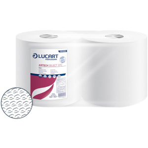 Бумажные полотенца Lucart Airtech Select 370 1 слой 370 отрывов 2 рулона (851255) ТОП в Кривом Роге