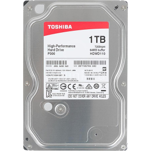 Жорсткий диск Toshiba 1.0TB P300 7200rpm 64MB (HDWD110UZSVA) надійний