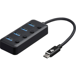 USB-хаб 2E Type-C на 4-USB3.0 25 см (2E-W1406) краща модель в Кривому Розі