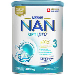 Сухая молочная смесь Nestle NAN 3 Optipro с олигосахаридом 2'FL для детей от 12 месяцев 400 г (7613032476175) в Кривом Роге