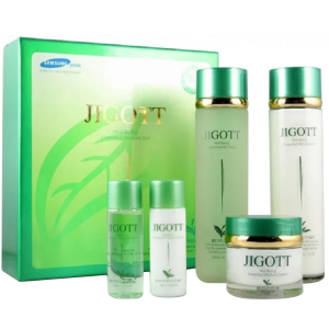 Набор для ухода за лицом Jigott Well-Being Greentea Skincare 3 Set (8809210039839)