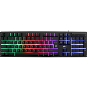 Клавиатура проводная Defender Arx GK-196L Rainbow USB Black (45196) рейтинг