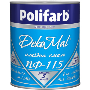 Эмаль Polifarb ПФ-115 DekoMal 2.7 кг Оранжевая (PB-112522)