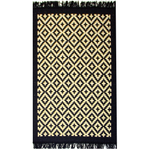 Килим IzziHome Lara LR01 Siyah Sari 80 x 125 (2200000552365) краща модель в Кривому Розі