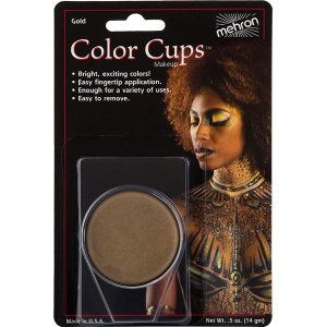 Кремовий грим Mehron Color Cups Gold 12 г (CCC-GD) (764294502106) краща модель в Кривому Розі