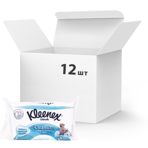 Упаковка вологого туалетного паперу Kleenex CleanCare листовий (змінний блок) 12 пачок по 42 шт (5029053019086) (5029054035351) в Кривому Розі