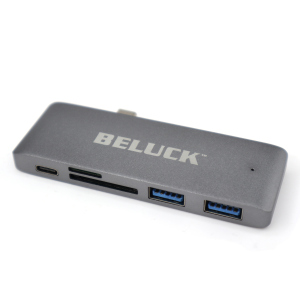 USB hub картридер 5 в 1 Beluck Type-C / USB 3.0 / SD / MicroSD BeluckHub лучшая модель в Кривом Роге