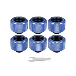 Фітинг для СВО ThermalTake Pacific C-Pro G1/4 PETG 16mm OD Fitting Kit - Blue (CL-W210-CU00BU-B) в Кривому Розі