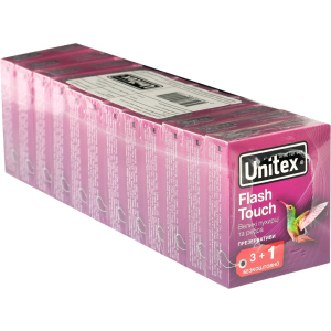 Презервативи Unitex Flash Touch 48 шт (12 упаковок по 4 шт) (798190041155) в Кривому Розі