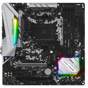 Материнская плата ASRock B450M Steel Legend (sAM4, AMD B450, PCI-Ex16)